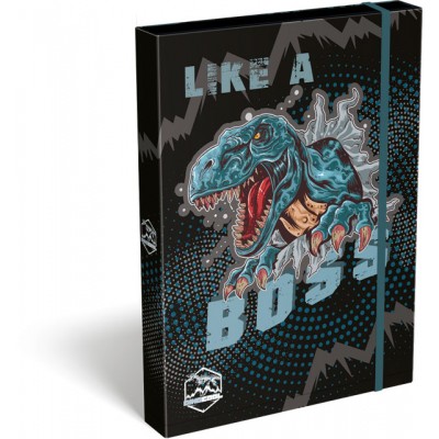 Lizzy card Кутия с ластик A4 DINO COOL Boss, T 24128802, момче, многоцветна Lizzy card Кутия с ластик A4 DINO COOL Boss, T 24128802, момче, многоцветна