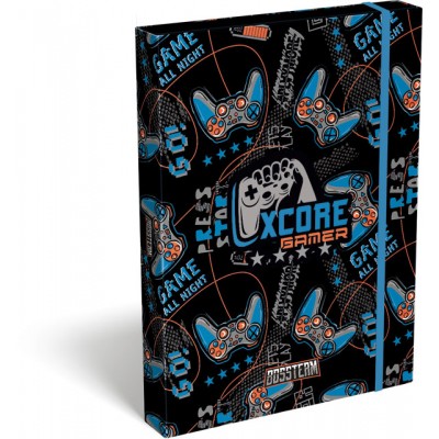 Lizzy card Кутия с ластик A4 BOSSTEAM Gamer XCORE, T 24129002, момче, многоцветна Lizzy card Кутия с ластик A4 BOSSTEAM Gamer XCORE, T 24129002, момче, многоцветна