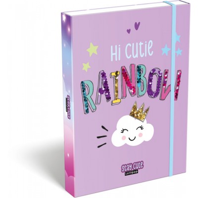 Lizzy card Кутия с ластик A5 LOLLIPOP Stay Cute, T 24129564, момиче, лилавa, многоцветна