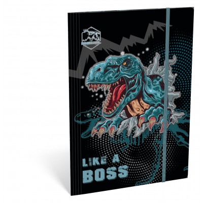 Lizzy Card Папка А4 с ластик DINO COOL Boss, T 24130902, момче, многоцветна Lizzy Card Папка А4 с ластик DINO COOL Boss, T 24130902, момче, многоцветна