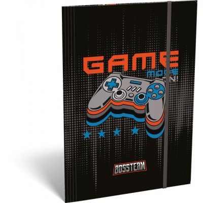 Lizzy Card Папка А4 с ластик BOSSTEAM Gamer XCORE, T 24131102, момче, многоцветна