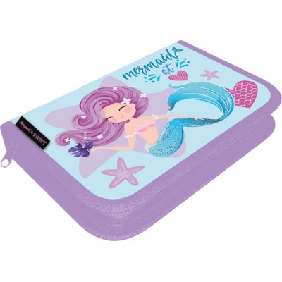 Lizzy Card Ученически несесер с 1 цип MERMAID Sweet, T 24132501, Празен, момиче, многоцветен