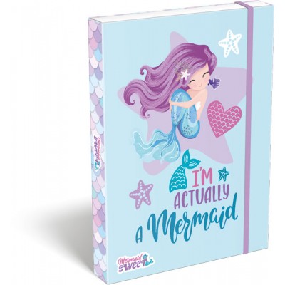 Lizzy card Кутия с ластик A4 MERMAID Sweet, T 24133801, момиче, лилавa, многоцветна Lizzy card Кутия с ластик A4 MERMAID Sweet, T 24133801, момиче, лилавa, многоцветна