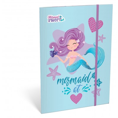 Lizzy Card Папка А4 с ластик MERMAID Sweet, T 24134201, момиче, многоцветна Lizzy Card Папка А4 с ластик MERMAID Sweet, T 24134201, момиче, многоцветна