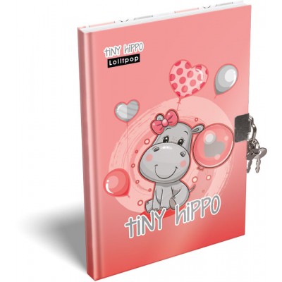 Lizzy Card Таен дневник с катинар Lollipop Thiny Hippo, T 24140263, момиче, многоцветен Lizzy Card Таен дневник с катинар Lollipop Thiny Hippo, T 24140263, момиче, многоцветен