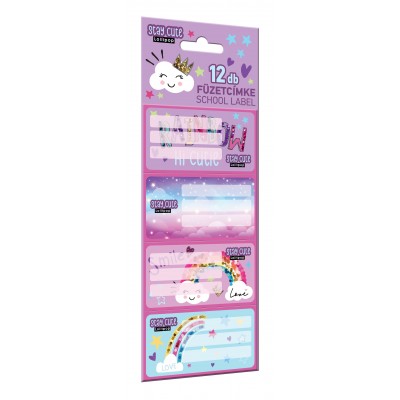 Lizzy Card Етикети Lollipop Stay Cute, 12 броя, T 24150264, момиче, многоцветен Lizzy Card Етикети Lollipop Stay Cute, 12 броя, T 24150264, момиче, многоцветен