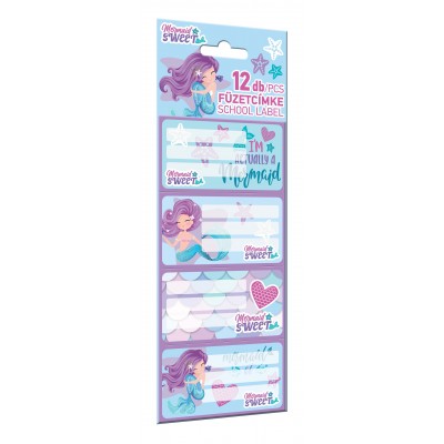 Lizzy Card Етикети MERMAID Sweet, 12 броя, T 24150601, момиче, многоцветен Lizzy Card Етикети MERMAID Sweet, 12 броя, T 24150601, момиче, многоцветен