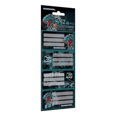 Lizzy Card Етикети DINO COOL Boss, 12 броя, T 24150802, момче, многоцветен Lizzy Card Етикети DINO COOL Boss, 12 броя, T 24150802, момче, многоцветен