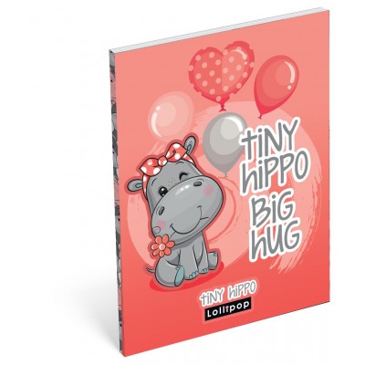 Lizzy Card Тефтерче А7 LOLLIPOP Thiny Hippo, T 24151163, момиче, многоцветен Lizzy Card Тефтерче А7 LOLLIPOP Thiny Hippo, T 24151163, момиче, многоцветен