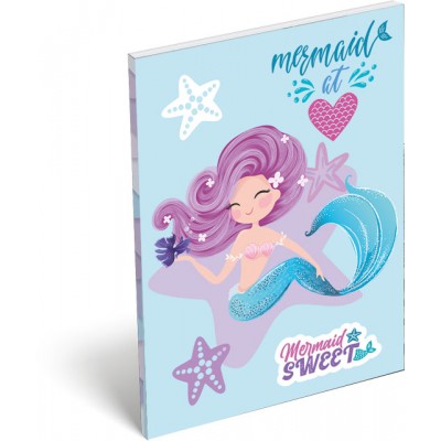 Lizzy Card Тефтерче А7 MERMAID Sweet, Т 24151601, момиче, многоцветен