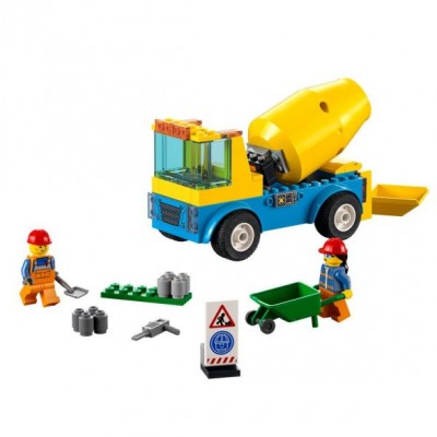 LEGO Детски Конструктор LEGO City Бетонобъркачка, R 60325, момче, многоцветна 60325