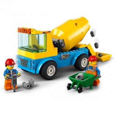 LEGO Детски Конструктор LEGO City Бетонобъркачка, R 60325, момче, многоцветна 60325