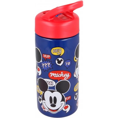 Детска Бутилка със сламка MICKEY , 41001, 410мл. за момче, синьо и червено 41001 Детска Бутилка със сламка MICKEY , 41001, 410мл. за момче, синьо и червено 41001