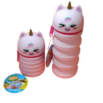 MITAMA Funny силиконов разтегателен несесер Еднорог розов, 63702-8, момиче 63702-8