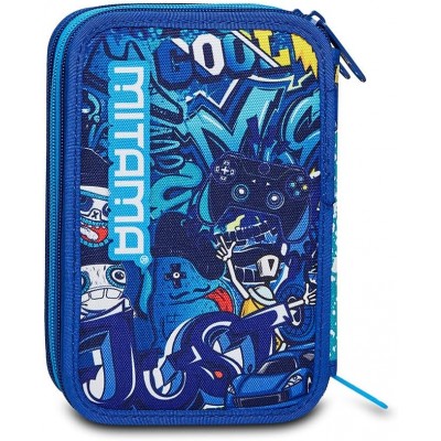 MITAMA Speedy несесер с 3 ципа, ПЪЛЕН, 64277, момче, синьо и жълто 64277 MITAMA Speedy несесер с 3 ципа, ПЪЛЕН, 64277, момче, синьо и жълто 64277