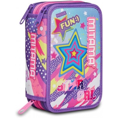 MITAMA Star and Fun несесер с 3 ципа, ПЪЛЕН, 64286, момиче, многоцветен 64286