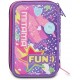 MITAMA Star and Fun несесер с 3 ципа, ПЪЛЕН, 64286, момиче, многоцветен 64286
