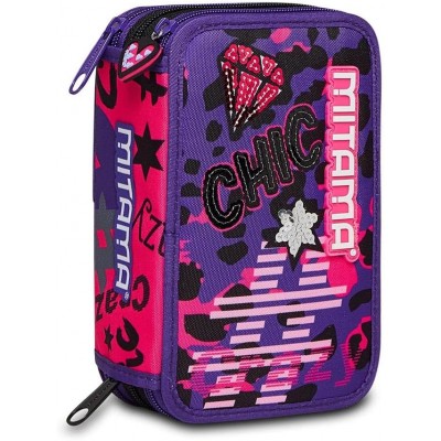 MITAMA Super Chic несесер с 3 ципа, ПЪЛЕН, 64340, момиче, лилав, многоцветен 64340