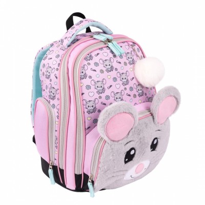St.Majewski Ергономична раница MOUSE, 637772, момиче, многоцветна 637772 St.Majewski Ергономична раница MOUSE, 637772, момиче, многоцветна 637772