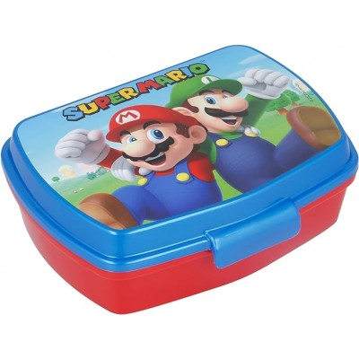 Детска кутия за храна SUPER MARIO, Супер Марио, 021474, червено и синьо , многоцветна 021474 Детска кутия за храна SUPER MARIO, Супер Марио, 021474, червено и синьо , многоцветна 021474