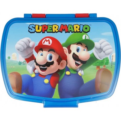 Детска кутия за храна SUPER MARIO, Супер Марио, 021474, червено и синьо , многоцветна 021474 Детска кутия за храна SUPER MARIO, Супер Марио, 021474, червено и синьо , многоцветна 021474
