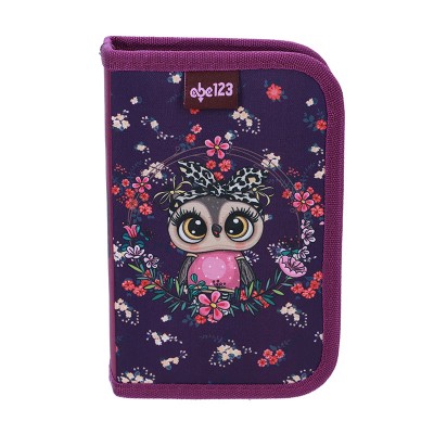 ABC123 Несесер с 1 цип Owl, Бухъл, пълен, 24 ел. 722761, за момиче, многоцетен 722761 ABC123 Несесер с 1 цип Owl, Бухъл, пълен, 24 ел. 722761, за момиче, многоцетен 722761