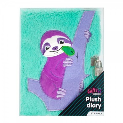 SLOTH ПЛЮШЕН ДНЕВНИК с катинар, Ленивец, А5, 429459, за момиче, светло зелен 429459 SLOTH ПЛЮШЕН ДНЕВНИК с катинар, Ленивец, А5, 429459, за момиче, светло зелен 429459