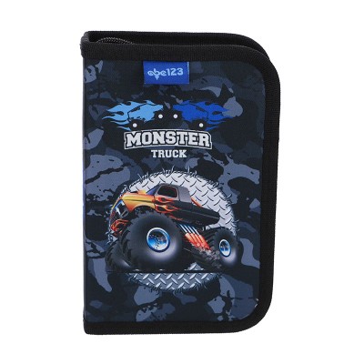 ABC123 Несесер с 1 цип Monster Truck, празен, 24 ел. 730117, за момче 730117 ABC123 Несесер с 1 цип Monster Truck, празен, 24 ел. 730117, за момче 730117