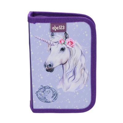 ABC123 Несесер с 1 цип Unicorn Purple 2023 Еднорог, пълен 24 ел. 730131, за момиче, лилаво 730131 ABC123 Несесер с 1 цип Unicorn Purple 2023 Еднорог, пълен 24 ел. 730131, за момиче, лилаво 730131