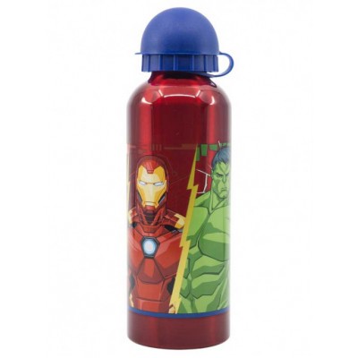 Детска метална бутилка за вода AVENGERS , 74160, 530мл. за момче, червена, многоцветна 74160 Детска метална бутилка за вода AVENGERS , 74160, 530мл. за момче, червена, многоцветна 74160