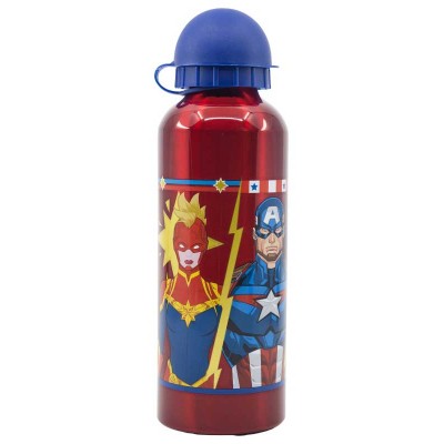 Детска метална бутилка за вода AVENGERS , 74160, 530мл. за момче, червена, многоцветна 74160 Детска метална бутилка за вода AVENGERS , 74160, 530мл. за момче, червена, многоцветна 74160