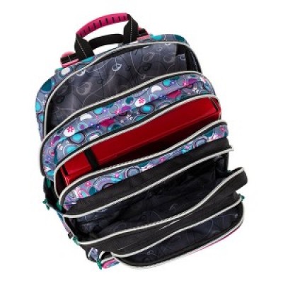 BAGMASTER Ученическа Антатомична раница GALAXY 8A, Комплект 3 в 1, 8336-1, за момиче. многоцветен 8336-1 BAGMASTER Ученическа Антатомична раница GALAXY 8A, Комплект 3 в 1, 8336-1, за момиче. многоцветен 8336-1