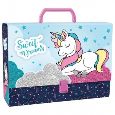 Derform Куфарче с дръжка Unicorn, Еднорог, 77830, многоцветно, за момиче 77830 Derform Куфарче с дръжка Unicorn, Еднорог, 77830, многоцветно, за момиче 77830