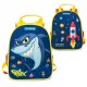 MITAMA Детска раница с 2 лица SPINNY SHARK, Акула, 63403, за момче, многоцветна 63403