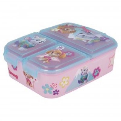 Детска Кутия за храна с 3 отделения PAW PATROL GIRL, 80720, момиче, розова, многоцветна 80720