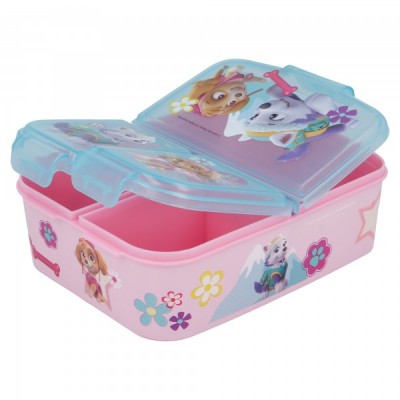Детска Кутия за храна с 3 отделения PAW PATROL GIRL, 80720, момиче, розова, многоцветна 80720