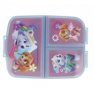 Детска Кутия за храна с 3 отделения PAW PATROL GIRL, 80720, момиче, розова, многоцветна 80720