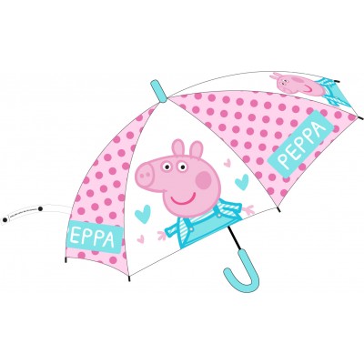 Детски чадър PEPPA PIG Dots , 76 см, 9081235, за момиче, многоцветна Детски чадър PEPPA PIG Dots , 76 см, 9081235, за момиче, многоцветна