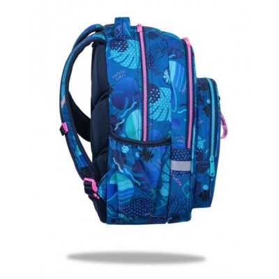 CoolPack Ученическа раница Base Stitch, L 9113268000, момиче, синя, многоцветна CoolPack Ученическа раница Base Stitch, L 9113268000, момиче, синя, многоцветна
