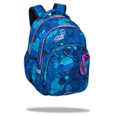 CoolPack Ученическа раница Base Stitch, L 9113268000, момиче, синя, многоцветна CoolPack Ученическа раница Base Stitch, L 9113268000, момиче, синя, многоцветна