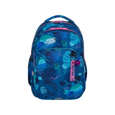 CoolPack Ученическа раница Base Stitch, L 9113268000, момиче, синя, многоцветна CoolPack Ученическа раница Base Stitch, L 9113268000, момиче, синя, многоцветна