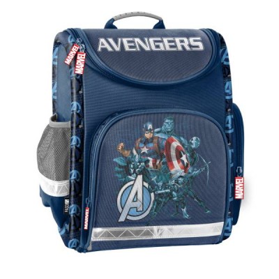 Paso Ученическа ергономична твърда раница, Avengers, AV22KK-524 за момче, синя AV22KK-524 Paso Ученическа ергономична твърда раница, Avengers, AV22KK-524 за момче, синя AV22KK-524