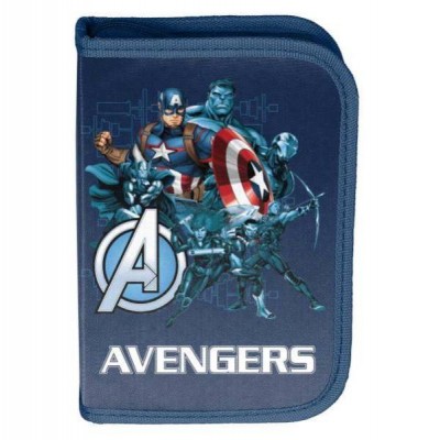Paso Ученически несесер с 1 цип Avengers , празен, AV22KK-P001BW, за момче, син AV22KK-P001BW Paso Ученически несесер с 1 цип Avengers , празен, AV22KK-P001BW, за момче, син AV22KK-P001BW