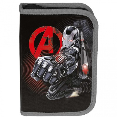 Paso Ученически несесер с 1 цип IRON MAN, пълен, AV22TT-P001, за момче AV22TT-P001 Paso Ученически несесер с 1 цип IRON MAN, пълен, AV22TT-P001, за момче AV22TT-P001