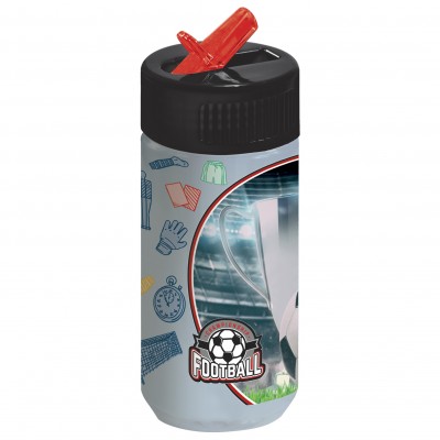 Derform, Бутилка за вода  FOOTBALL 18 / Футбол /, 97555, момче, синя, многоцветна. 97555