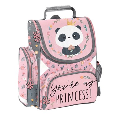 Paso Ученически Комплект Ергономична Раница  3 в 1, PANDA Princess, BR-984-1, момиче, розов, многоцветен BR-984-1