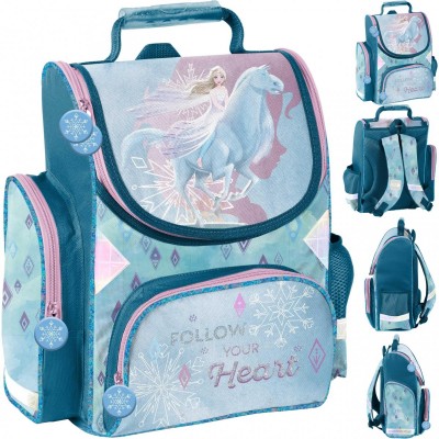 PASO Ученическа ергономична раница кутия Frozen, Елза, DF22FF-525, за момиче, многоцветна DF22FF-525 PASO Ученическа ергономична раница кутия Frozen, Елза, DF22FF-525, за момиче, многоцветна DF22FF-525