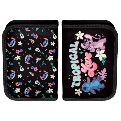 Paso Несесер с 1 цип Stitch, Стич,DS22CT-P001BW , празен, за момиче, момче, черен, многоцветен DS22CT-P001BW Paso Несесер с 1 цип Stitch, Стич,DS22CT-P001BW , празен, за момиче, момче, черен, многоцветен DS22CT-P001BW