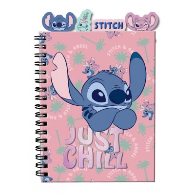 Paso, Тетрадка А 5, STITCH със спирала и разделители, T DS24GW-3634, момиче, розова, многоцветна T DS24GW-3634 Paso, Тетрадка А 5, STITCH със спирала и разделители, T DS24GW-3634, момиче, розова, многоцветна T DS24GW-3634