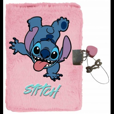 Paso Плюшен дневник с катинар, STITCH, А5, Т DS24GW-3677, момиче, розов Т DS24GW-3677 Paso Плюшен дневник с катинар, STITCH, А5, Т DS24GW-3677, момиче, розов Т DS24GW-3677